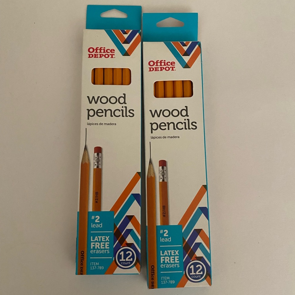 24 counts Office Depot Wood Pencils